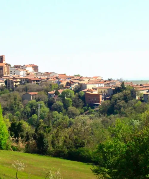 Strategia nazionale del turismo: borgo collinare italiano circondato dal verde
