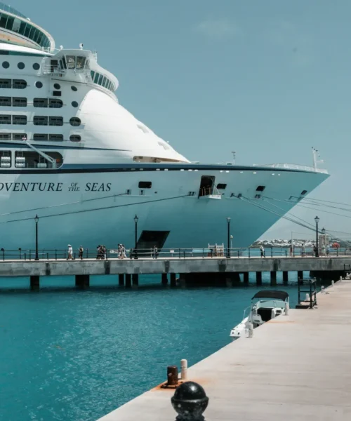 Nave da crociera ormeggiata in banchina, turismo crocieristico nei porti italiani